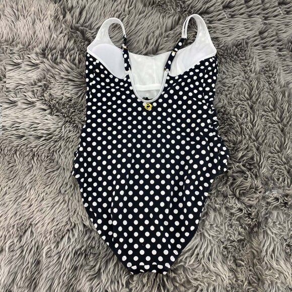 Kathy Ireland One Piece Bathing Suit | Polka Dot | Various Sizes **NEW - Picture 2 of 3